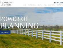 Tablet Screenshot of chambersennis.com